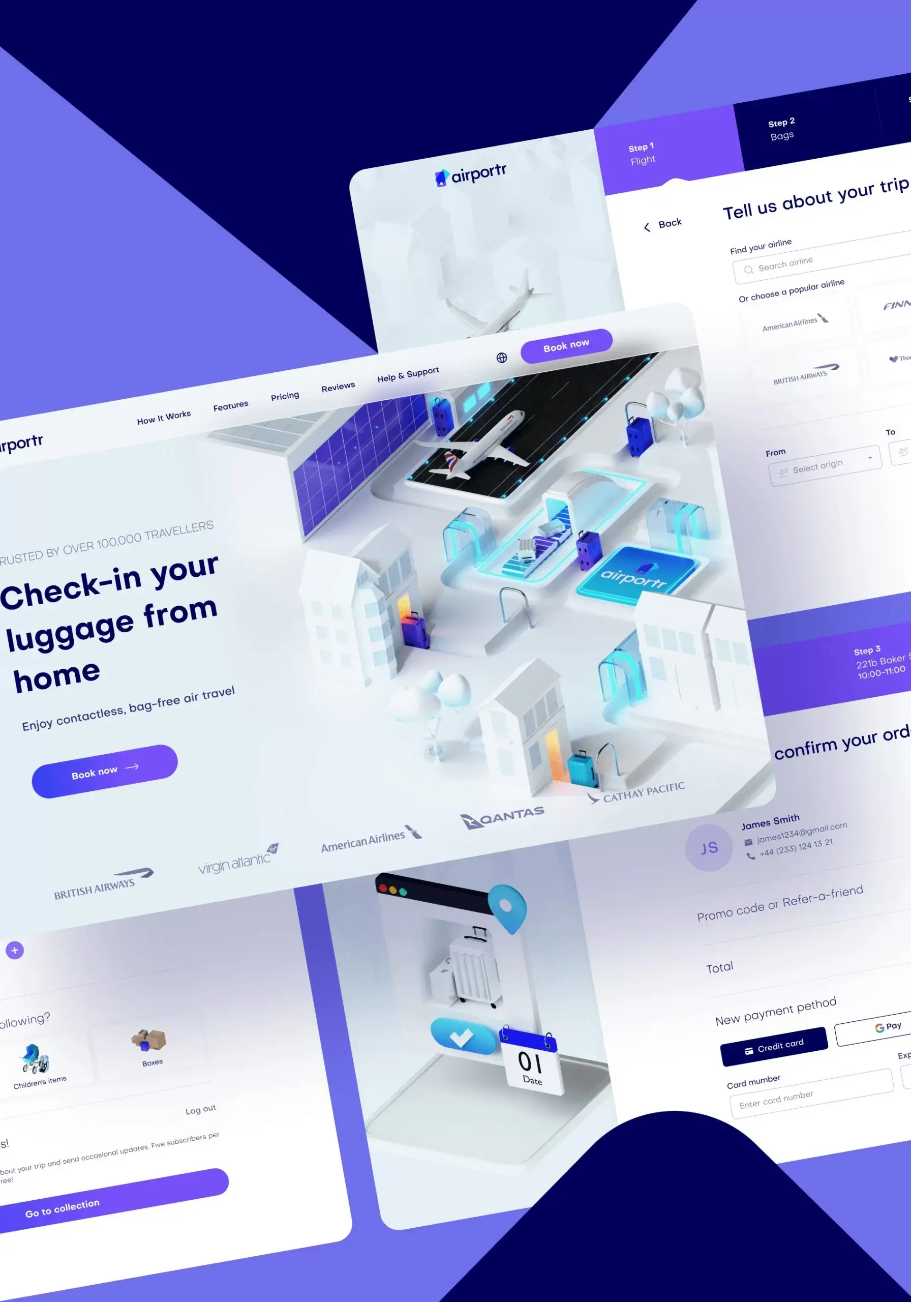 AirPortr – luggage carrying service for traveling - image cover