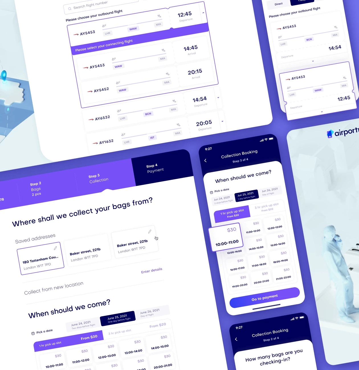 AirPortr – luggage carrying service for traveling - Website Development - Photo 4