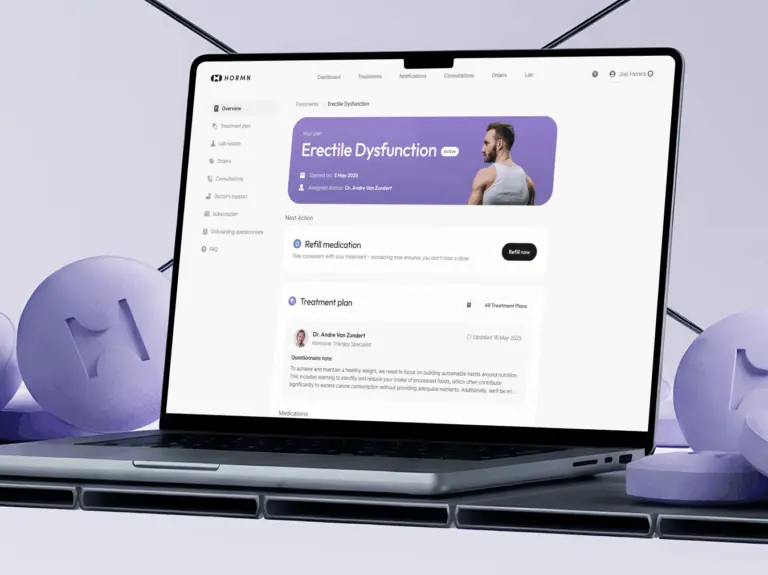 Highest-rated men’s health clinic – product redesign & platform development - image cover